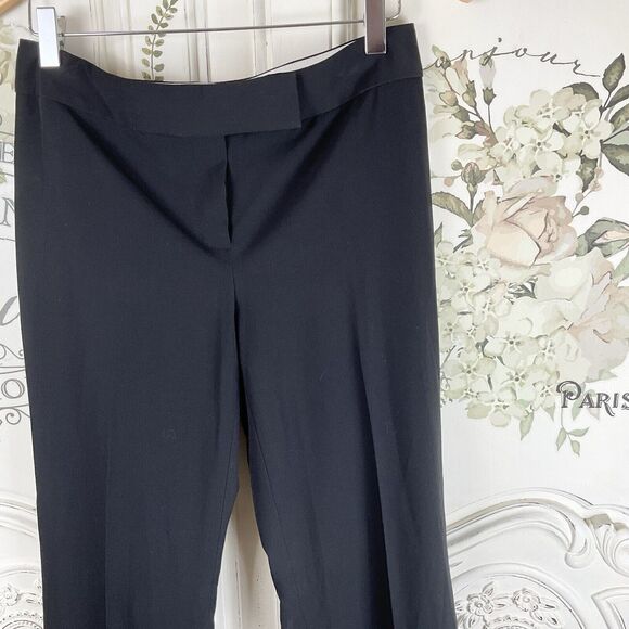 Elie Tahari Pants Womens Flare Leg Classic Stretch Zip Black, Waist:  31” - Picture 5 of 14